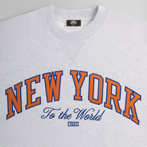 Kith for the New York Knicks Vintage Nelson Crewneck - Light Heather Grey