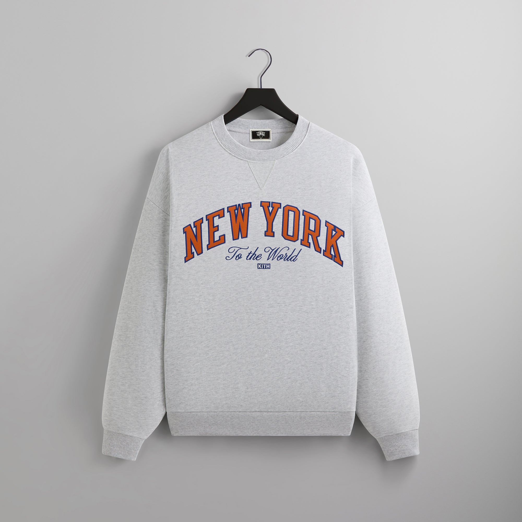 Kith for the New York Knicks Vintage Nelson Crewneck - Light Heather G