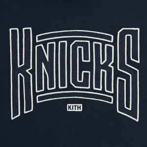 Kith for the New York Knicks Arched Vintage Nelson Hoodie - Nocturnal