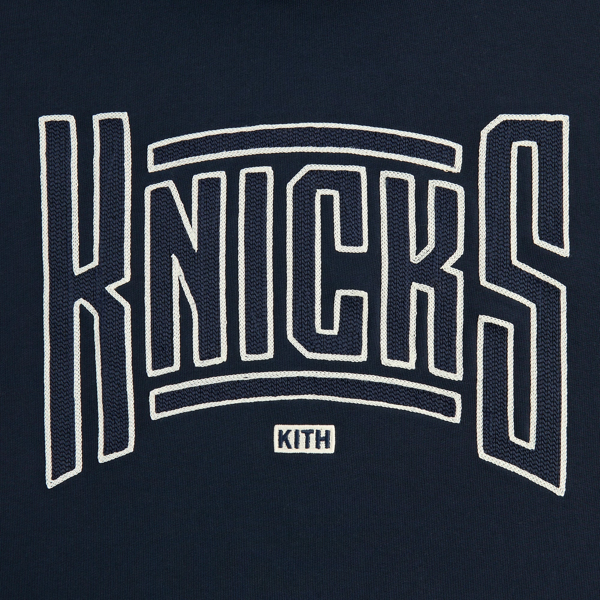 Kith for the New York Knicks Arched Vintage Nelson Hoodie