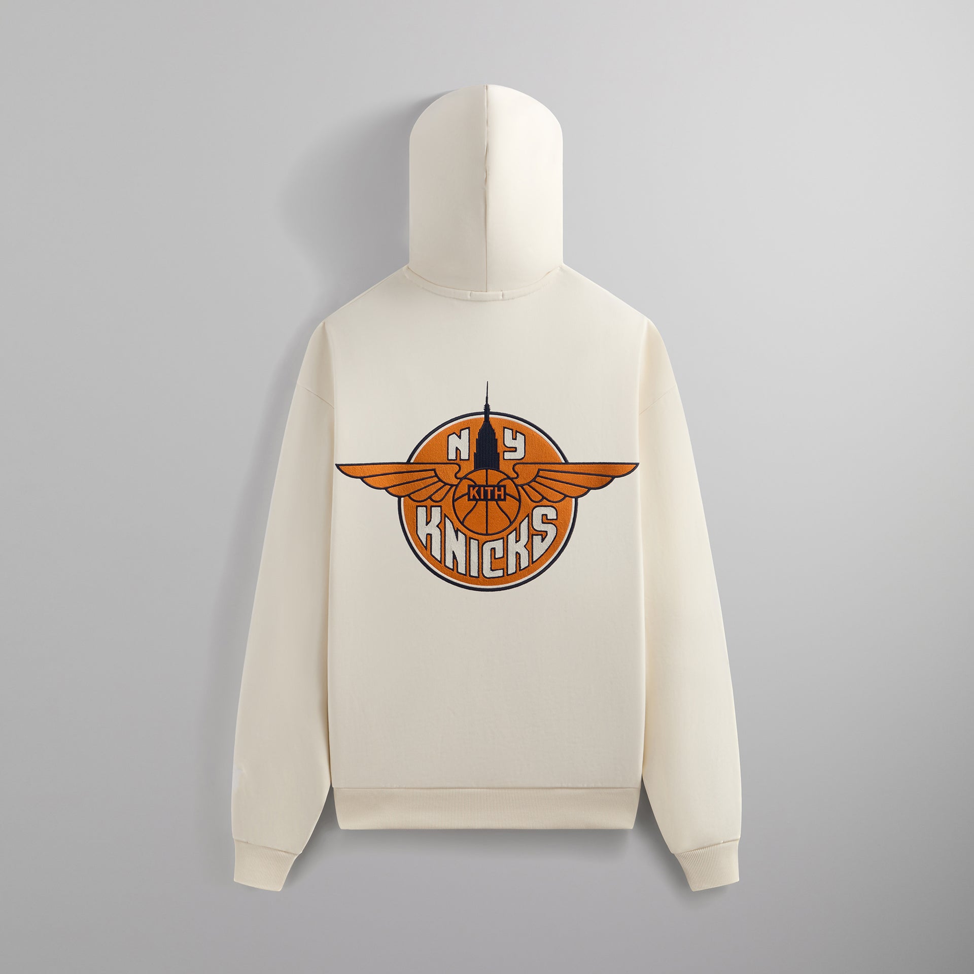 Kith for the New York Knicks Wingman Vintage Nelson Hoodie - Sandrift