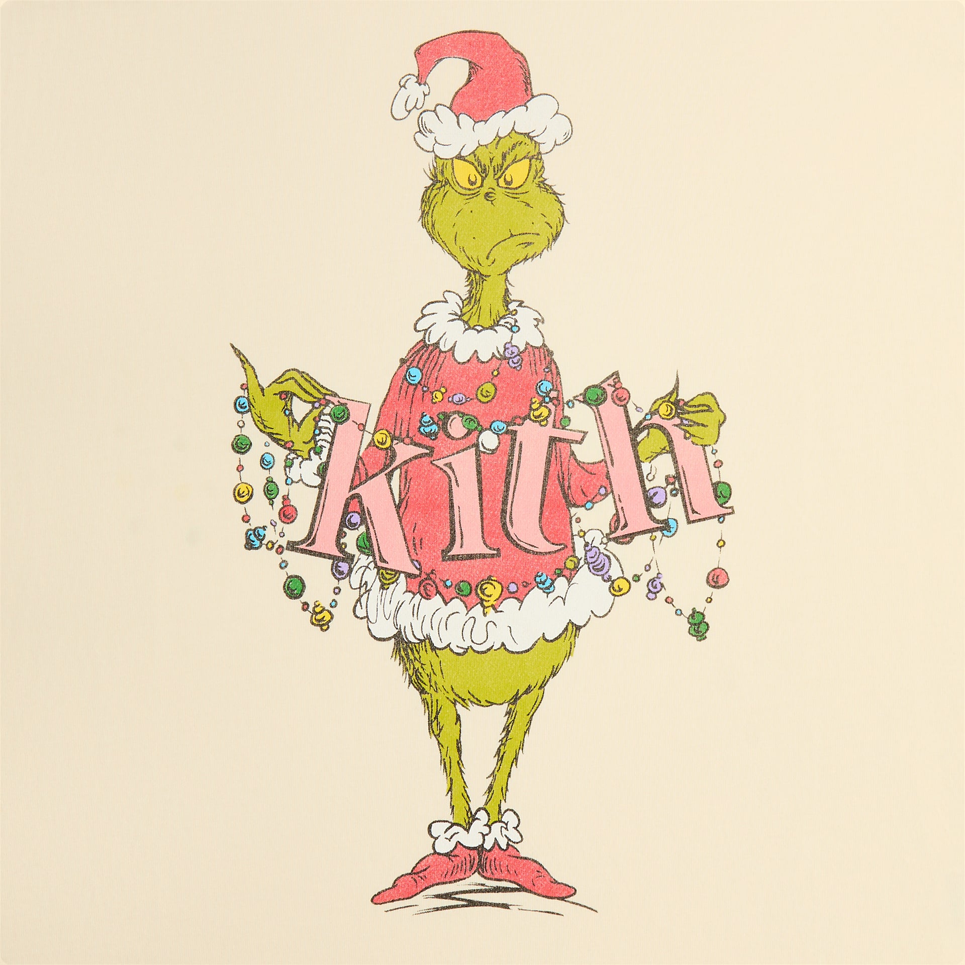 Kith for The Grinch Ornament Vintage Tee - Sandrift