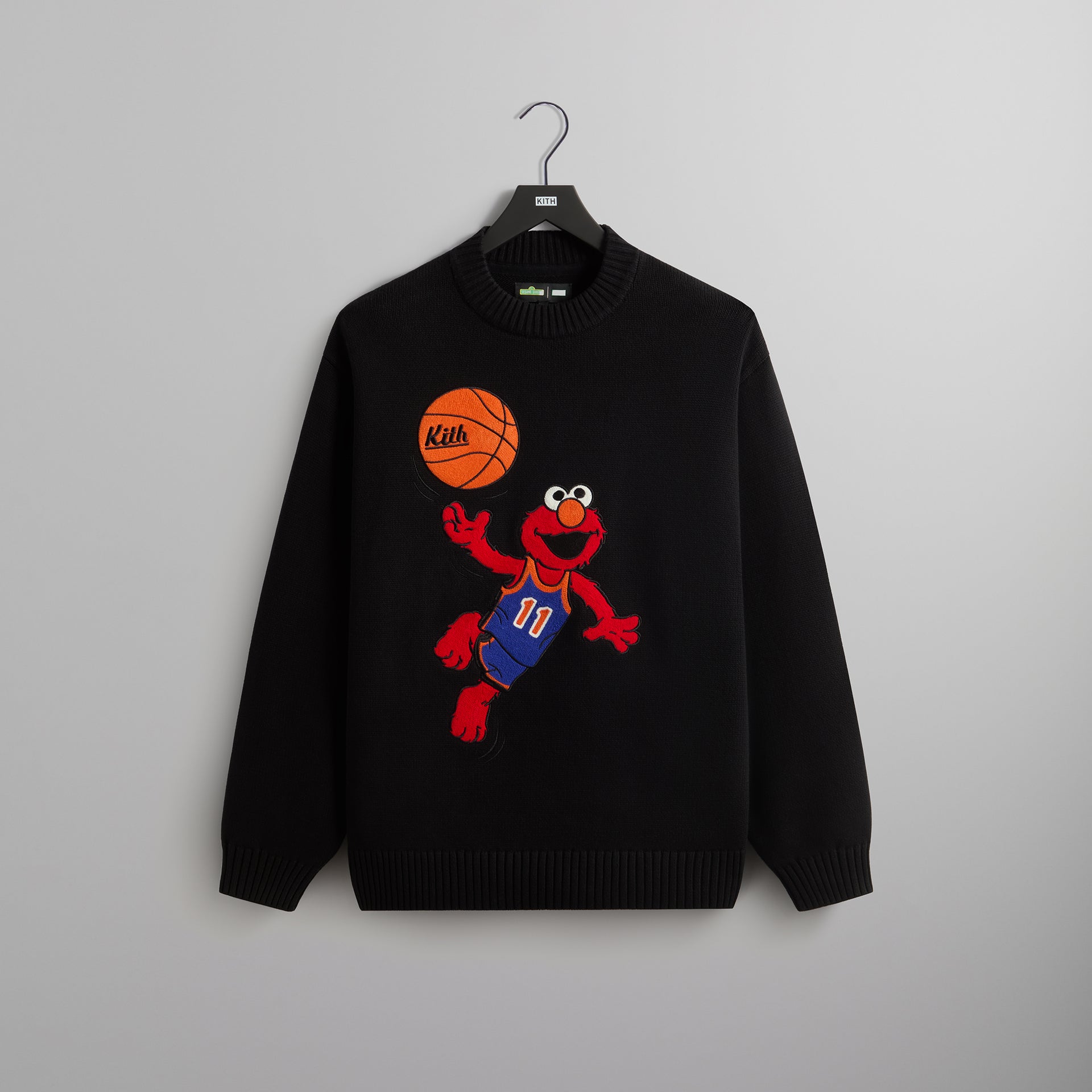 Kith for Sesame Street Elmo Crewneck Sweater - Black