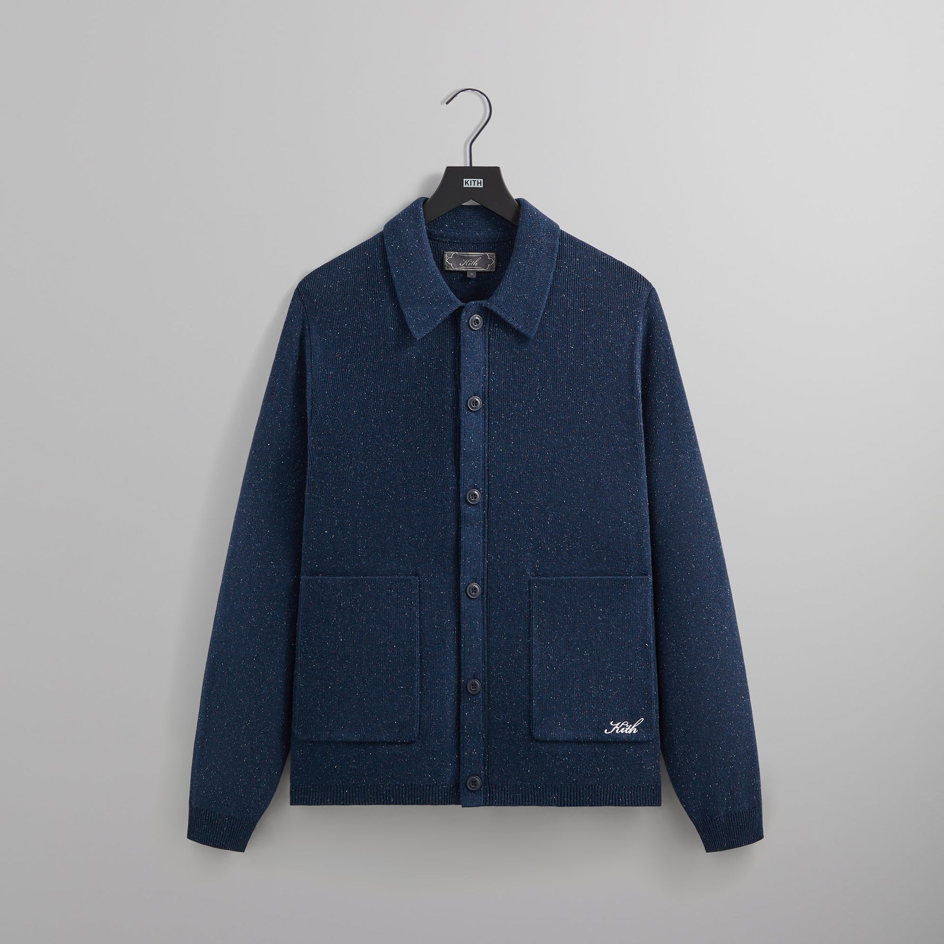 Kith Marled Knit Hastings Cardigan - Nocturnal PH