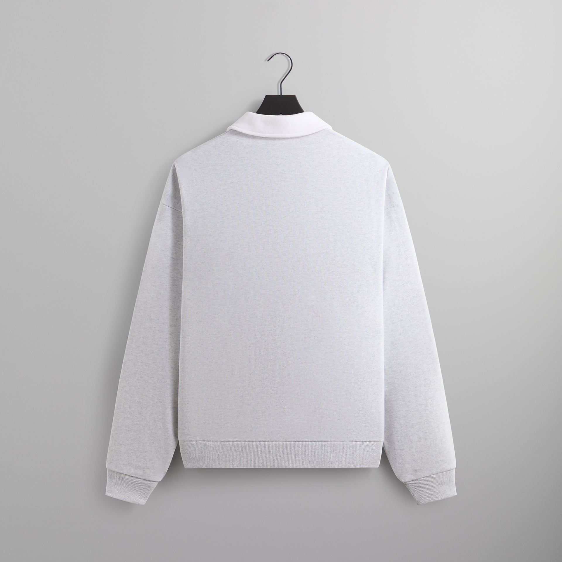 Kith Nelson Collared Pullover - Light Heather Grey