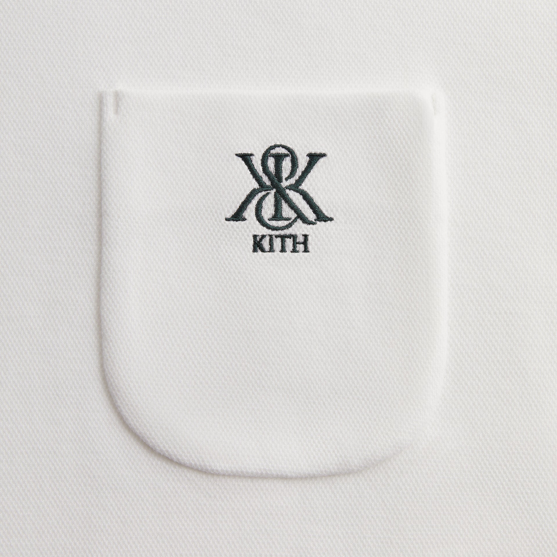 Kith Ethan Pique Polo - White