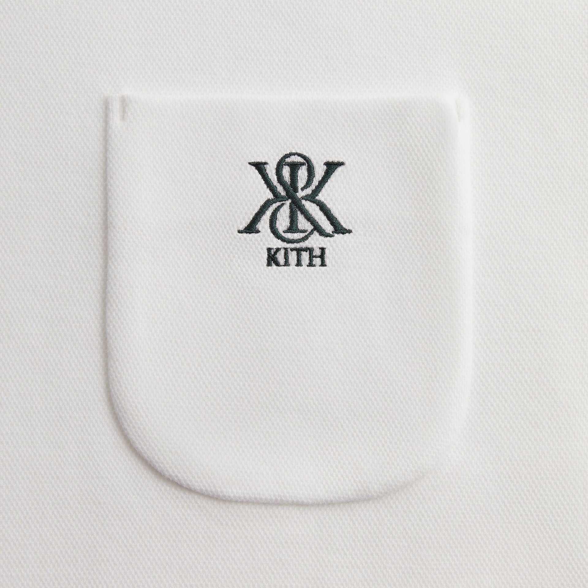 Kith Ethan Pique Polo - White PH