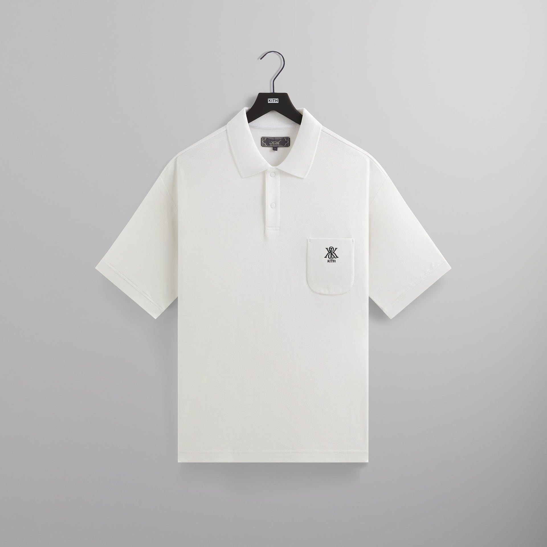 Kith Ethan Pique Polo - White PH