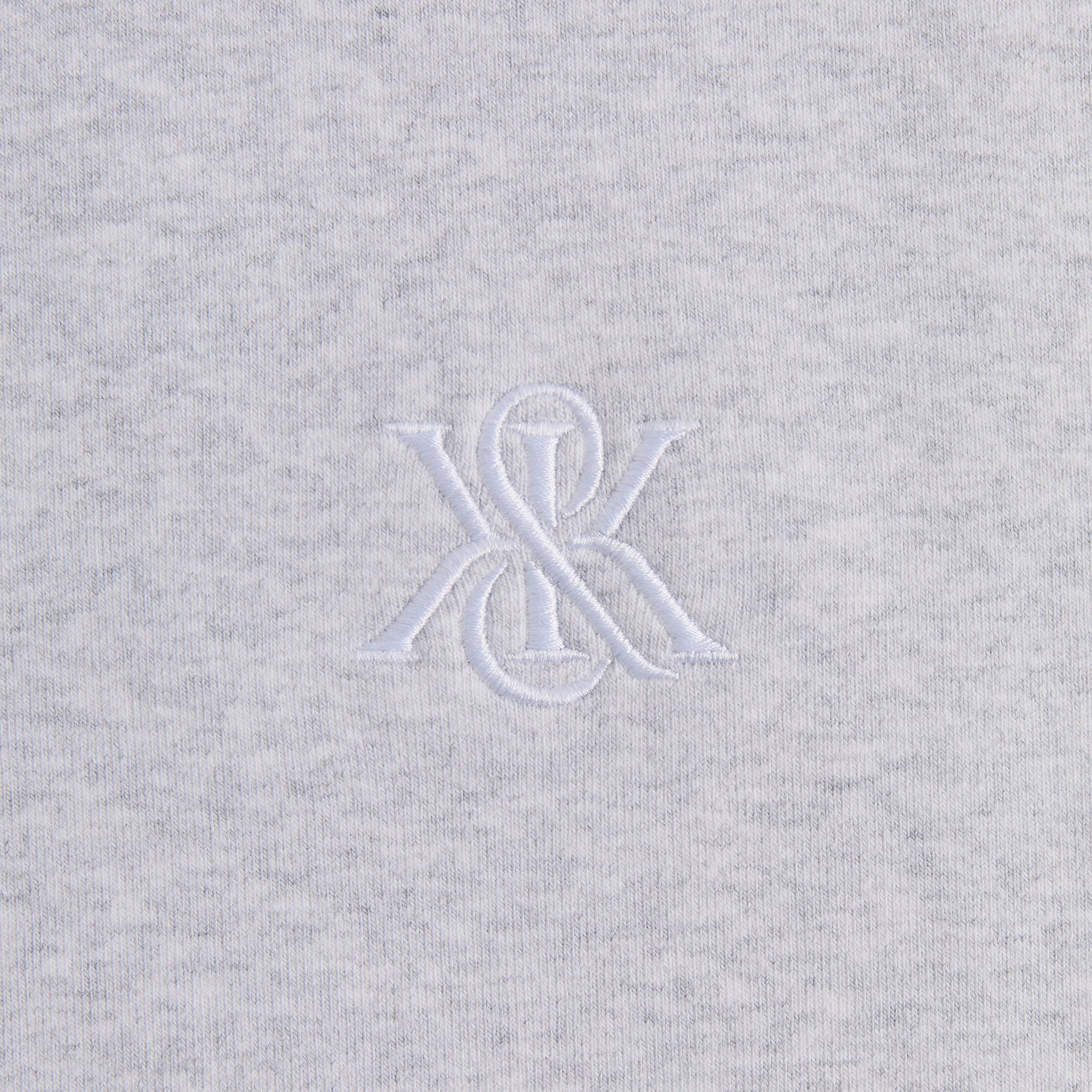 Kith Compact Knit Nelson Crewneck - Light Heather Grey