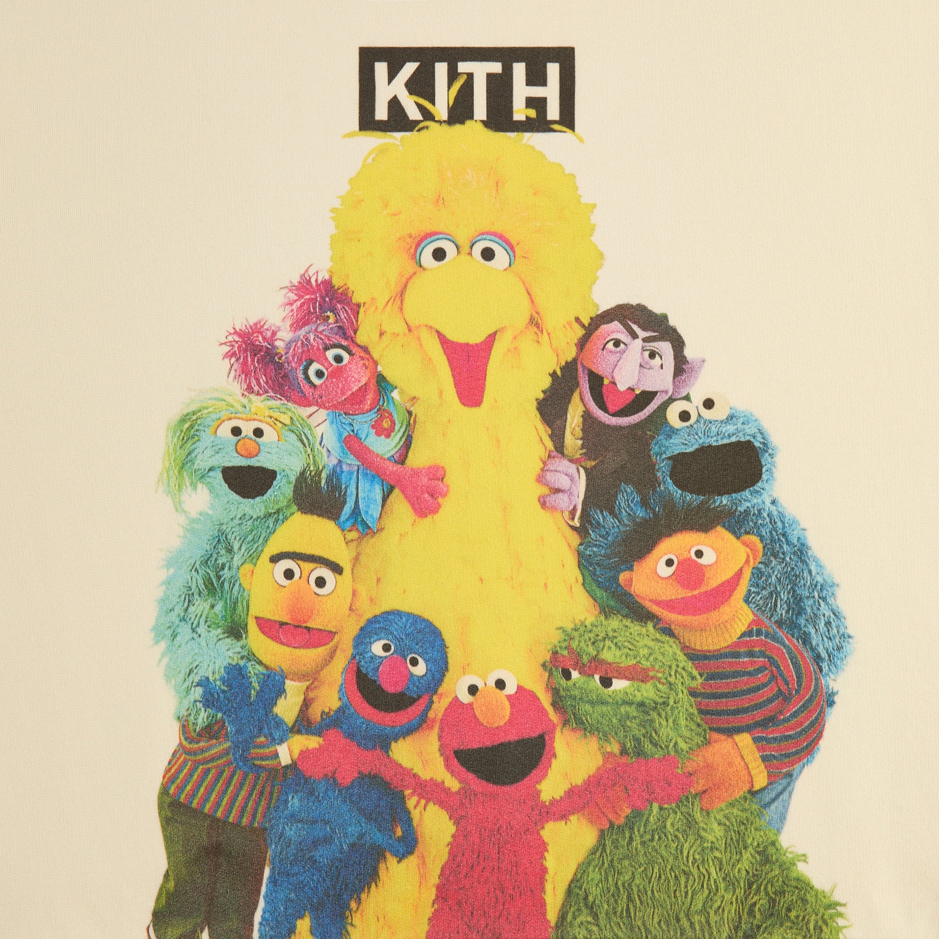 Kith for Sesame Street Group Hug Nelson Crewneck - Waffle