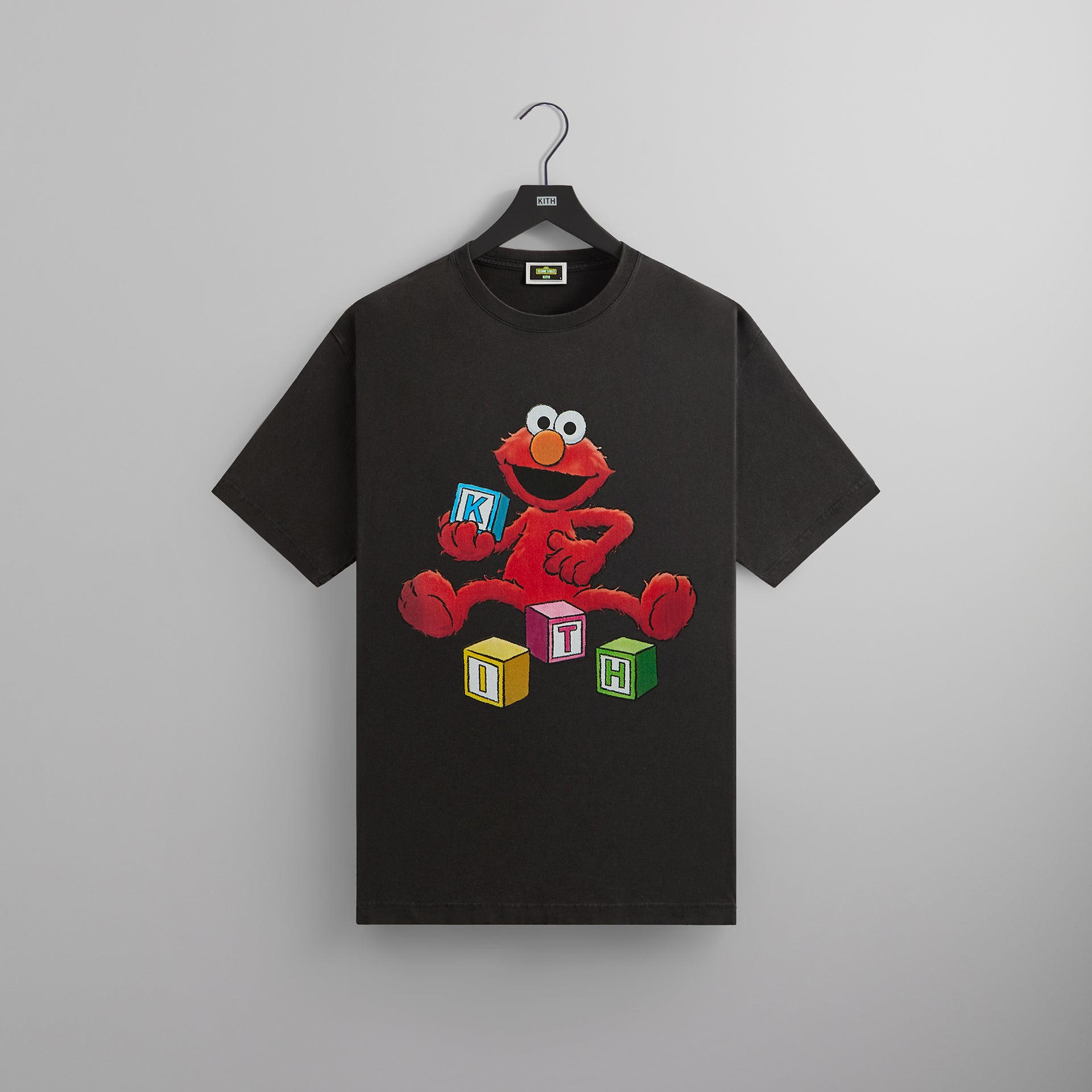 Kith for Sesame Street Alphabet Vintage Tee - Black