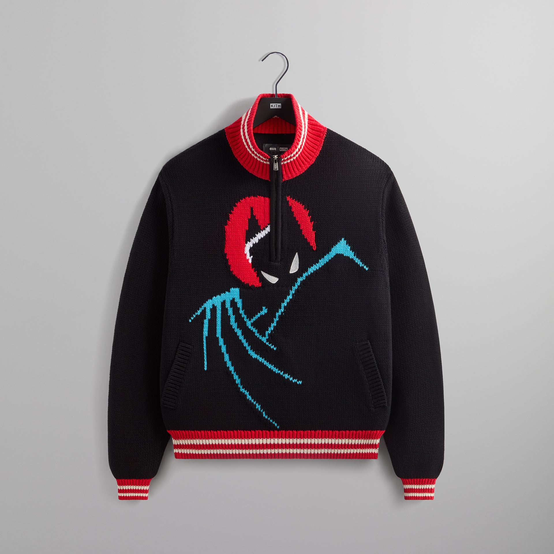 Batman | Kith Wyona Quarter Zip Sweater - Black