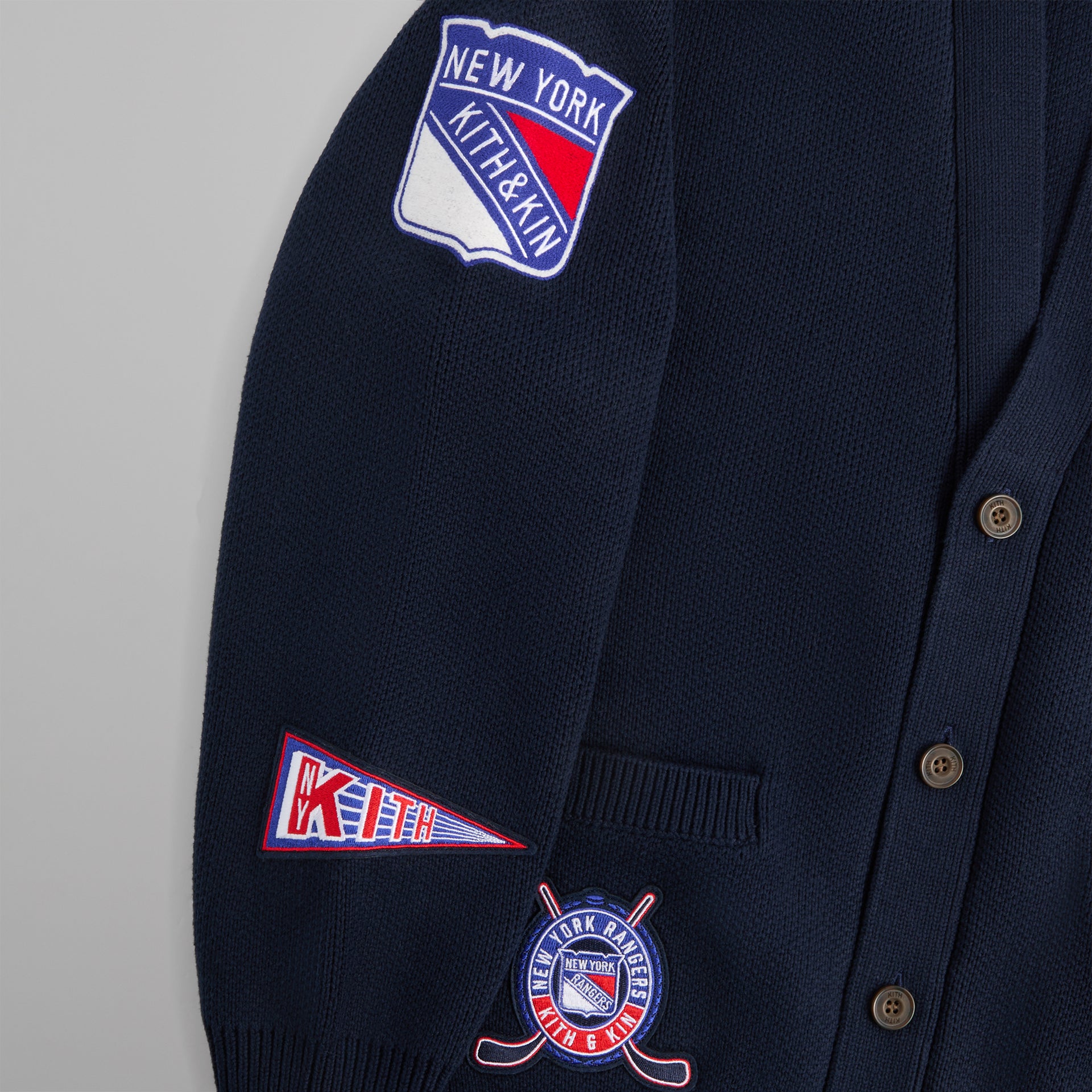 Kith for the New York Rangers Cypress Cardigan - Nocturnal