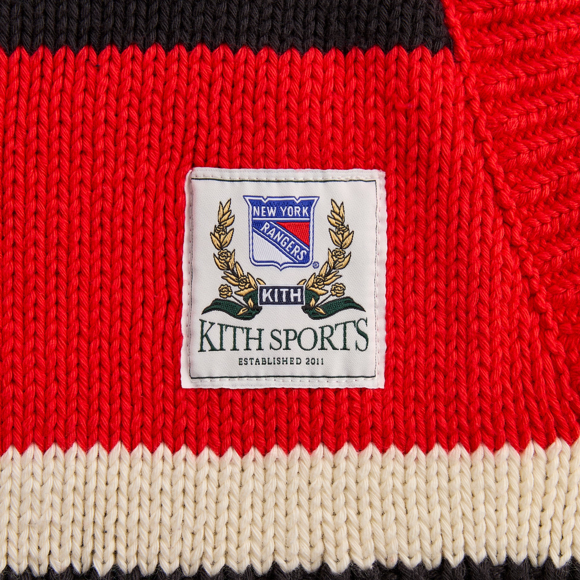 Kith for the New York Rangers Hooded Delk Sweater - Black