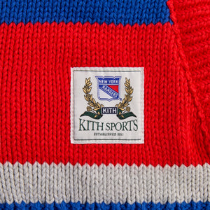 Kith for the New York Rangers Hooded Delk Sweater - Cyclone