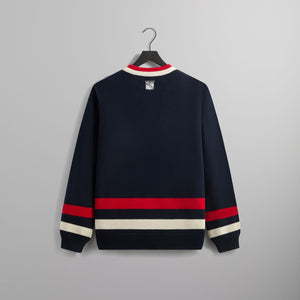 Kith for the New York Rangers V-Neck Lewis Sweater - Nocturnal PH