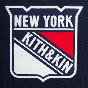 Kith for the New York Rangers V-Neck Lewis Sweater - Nocturnal PH