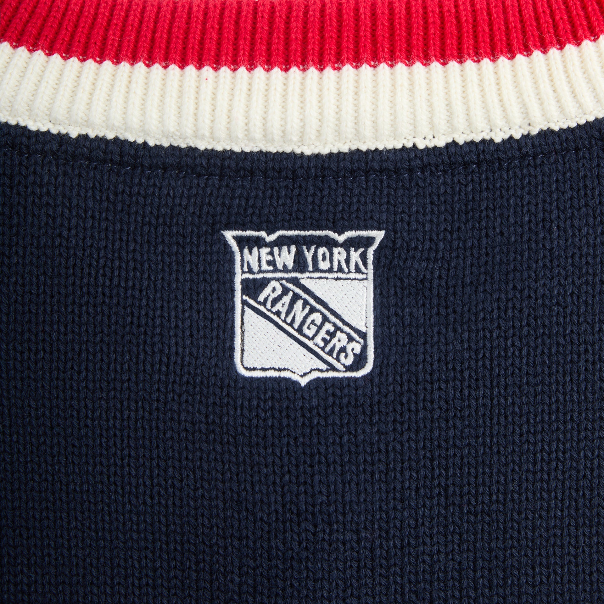 Kith for the New York Rangers V-Neck Lewis Sweater - Nocturnal