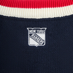 Kith for the New York Rangers V-Neck Lewis Sweater - Nocturnal PH