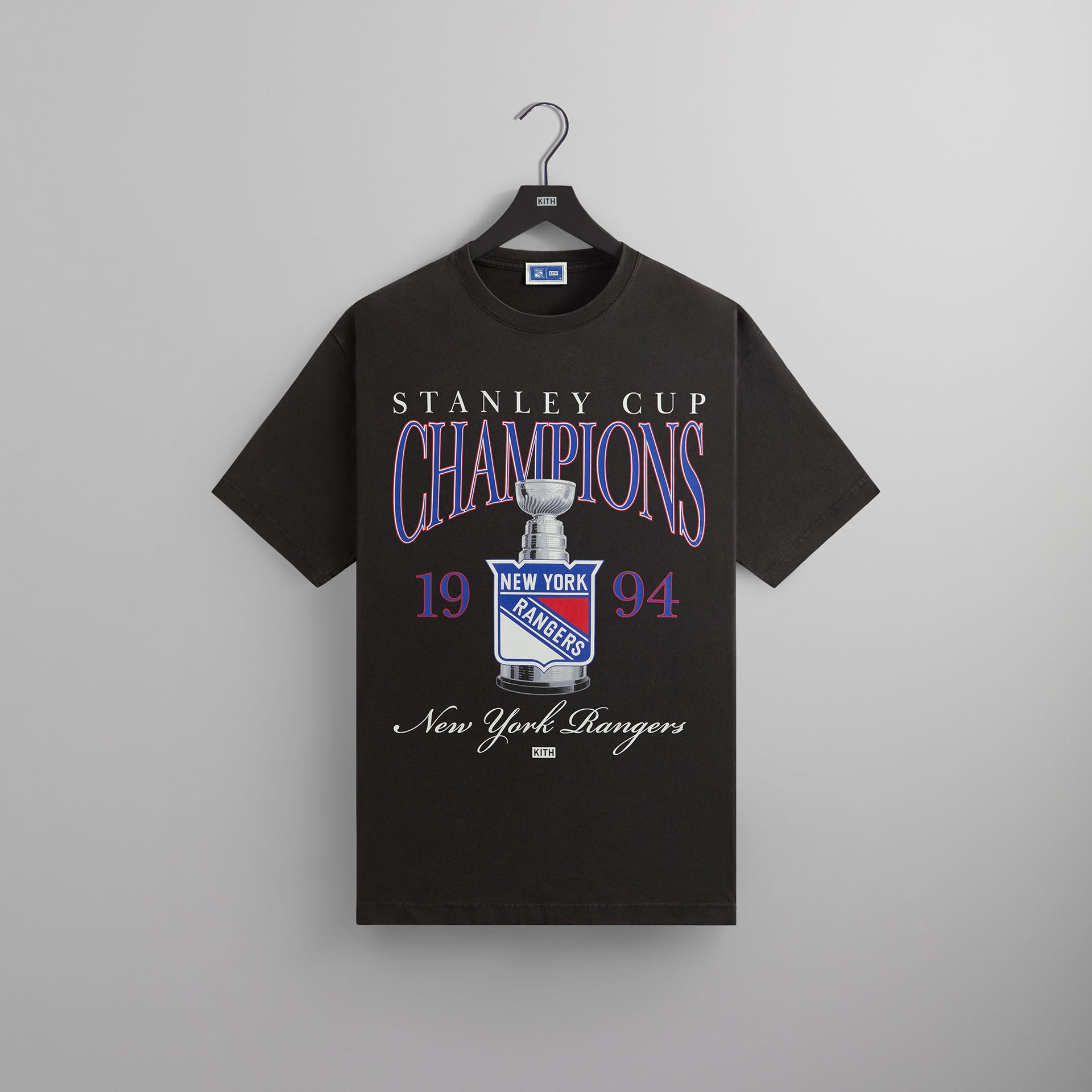 Kith for the New York Rangers Champion Vintage Tee - Black