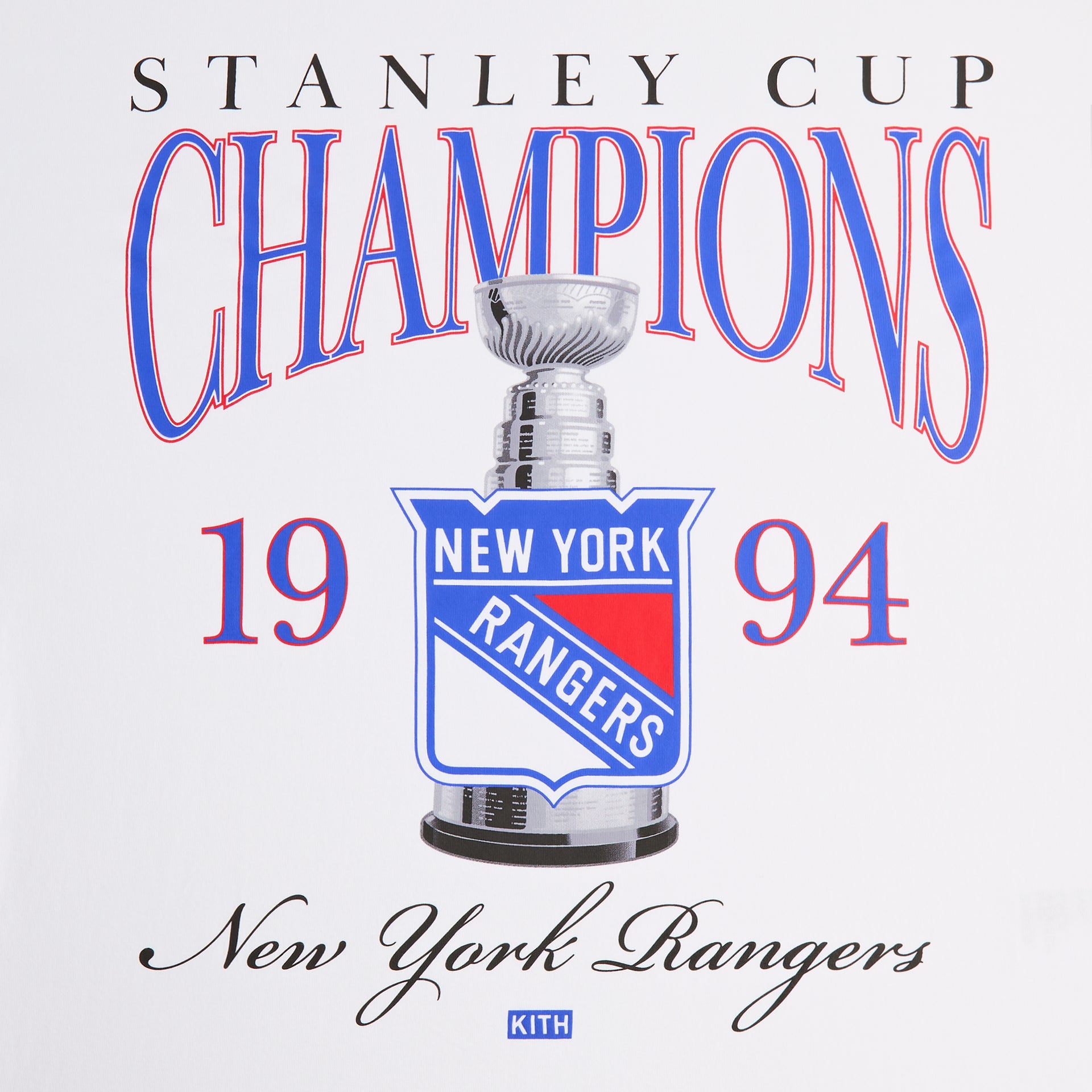 Kith for the New York Rangers Champion Vintage Tee - White