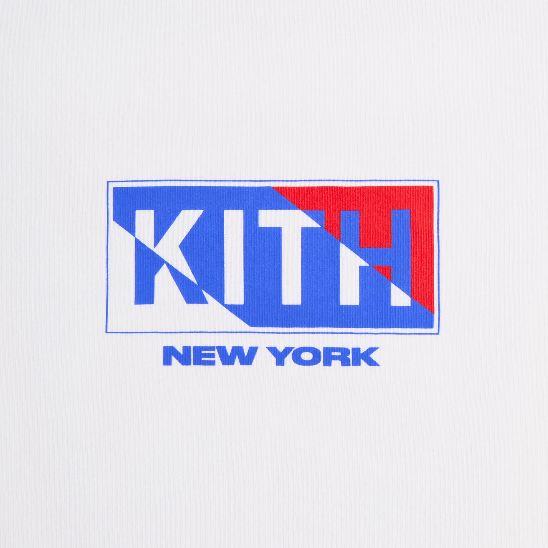 Kith for the New York Rangers Pennant Vintage Tee - White