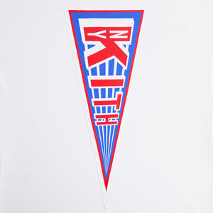 Kith for the New York Rangers Pennant Vintage Tee - White