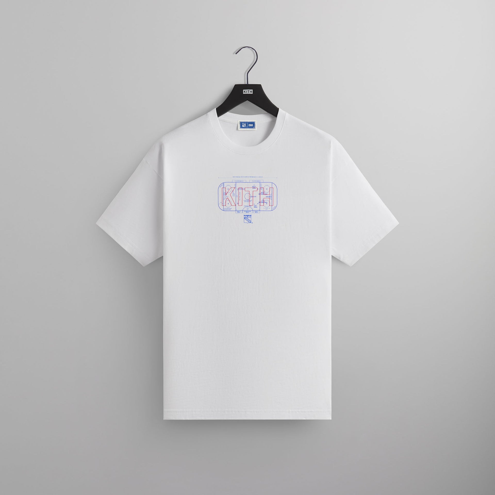 Kith for the New York Rangers Rink Vintage Tee - White