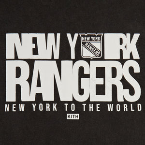 Kith for the New York Rangers New York To The World Vintage Tee - Black PH