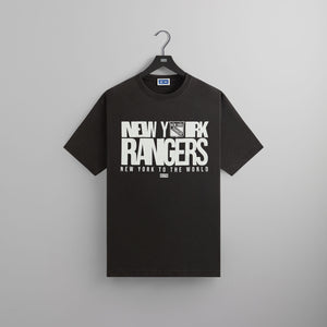 Kith for the New York Rangers New York To The World Vintage Tee - Black