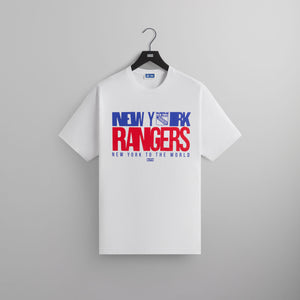 Kith for the New York Rangers New York To The World Vintage Tee - White