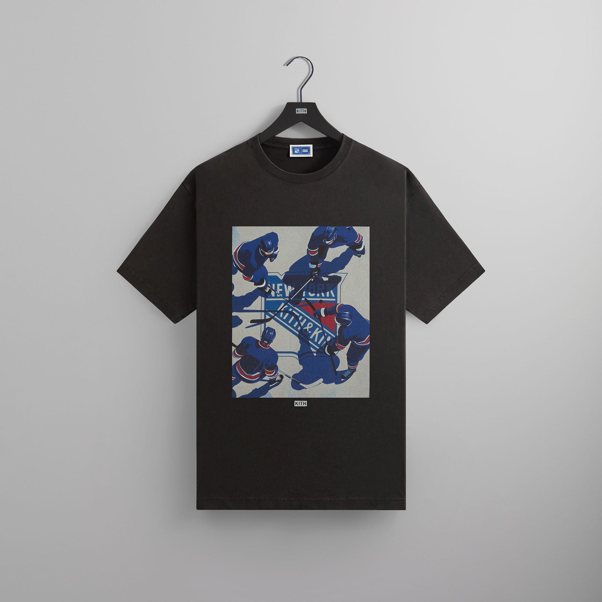 Kith for the New York Rangers on Ice Vintage Tee - Black PH