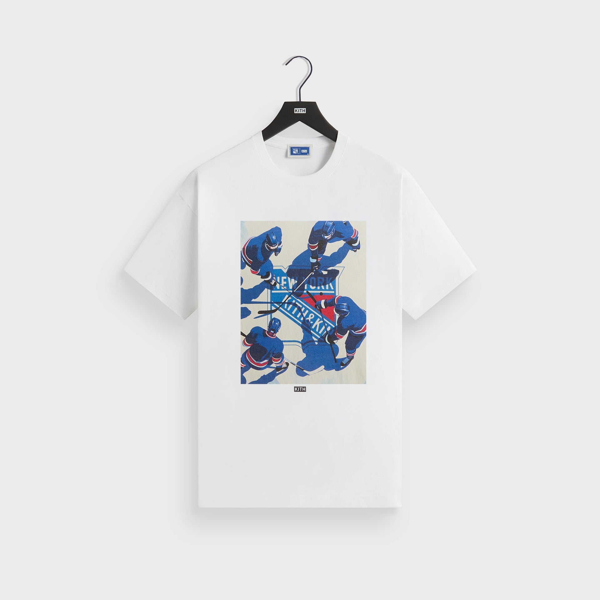 Kith for the New York Rangers On Ice Vintage Tee - White - PH