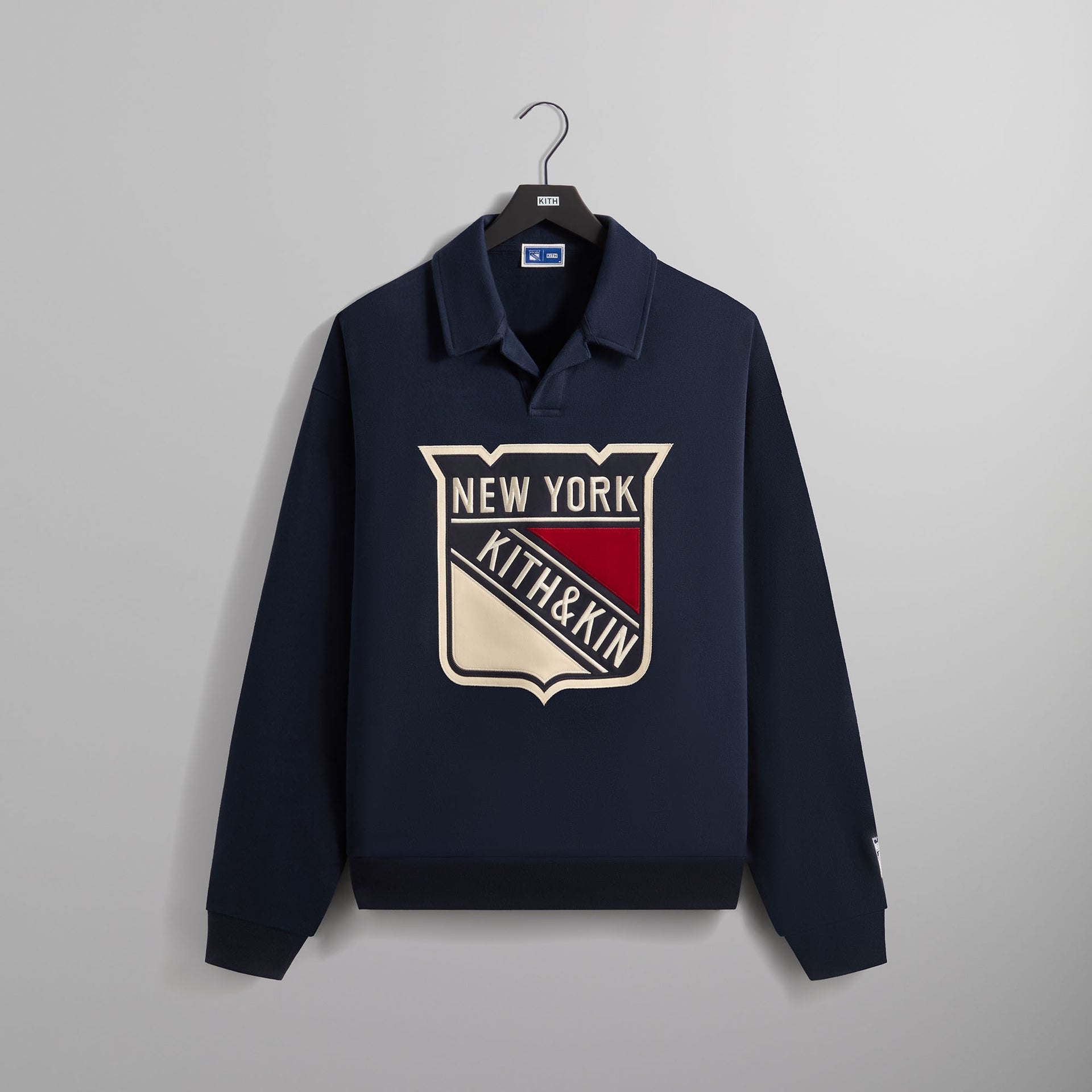 Kith for the New York Rangers Shield Vintage Nelson Rugby - Nocturnal