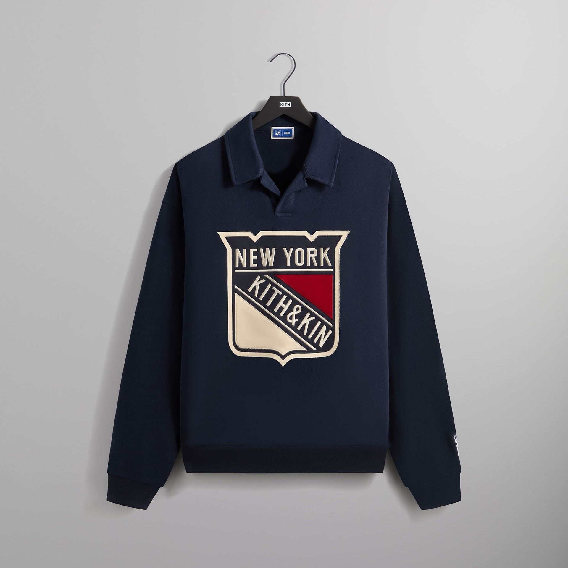 Kith for the New York Rangers Shield Vintage Nelson Rugby - Nocturnal PH