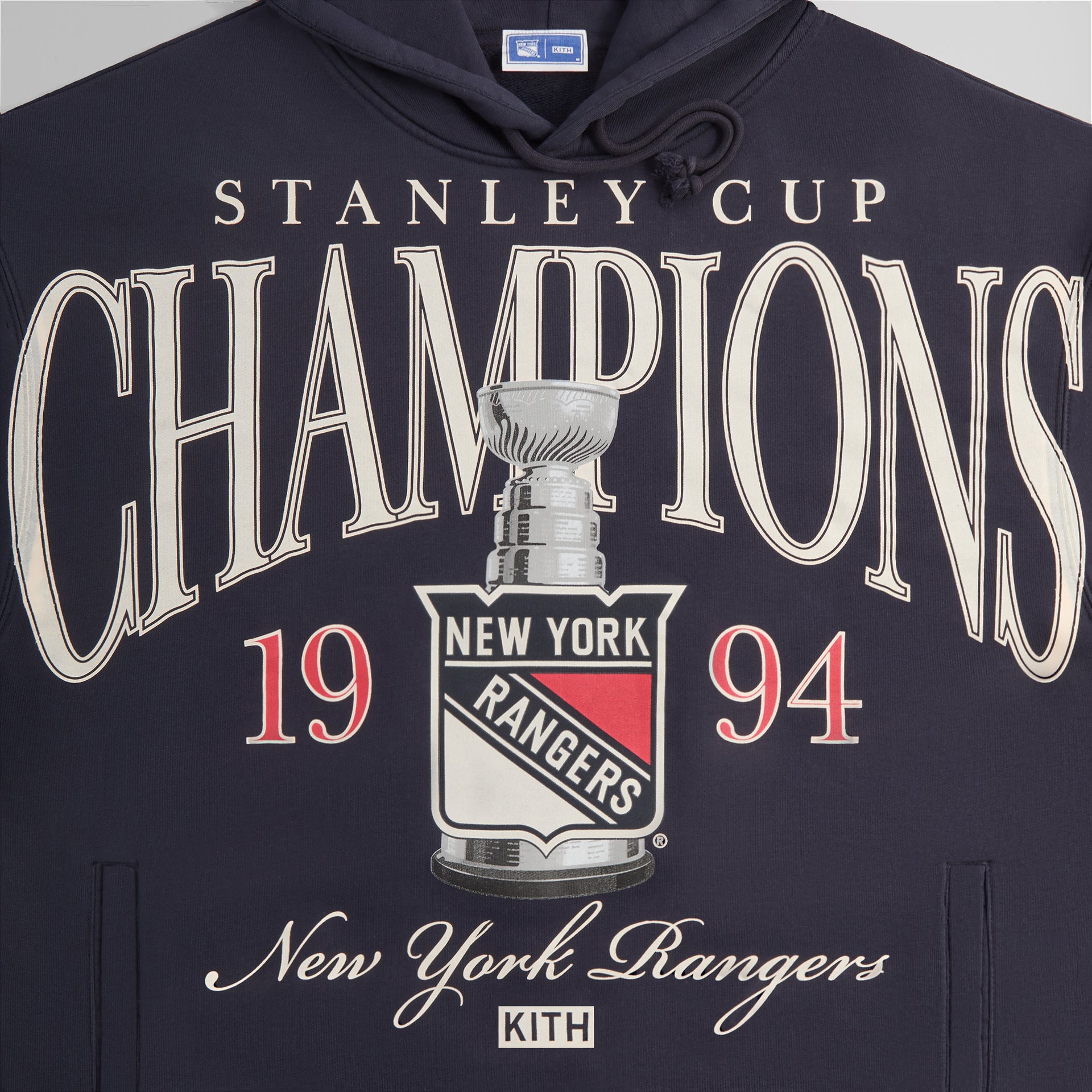 Kith for the New York Rangers Champions Nelson Hoodie - Ink