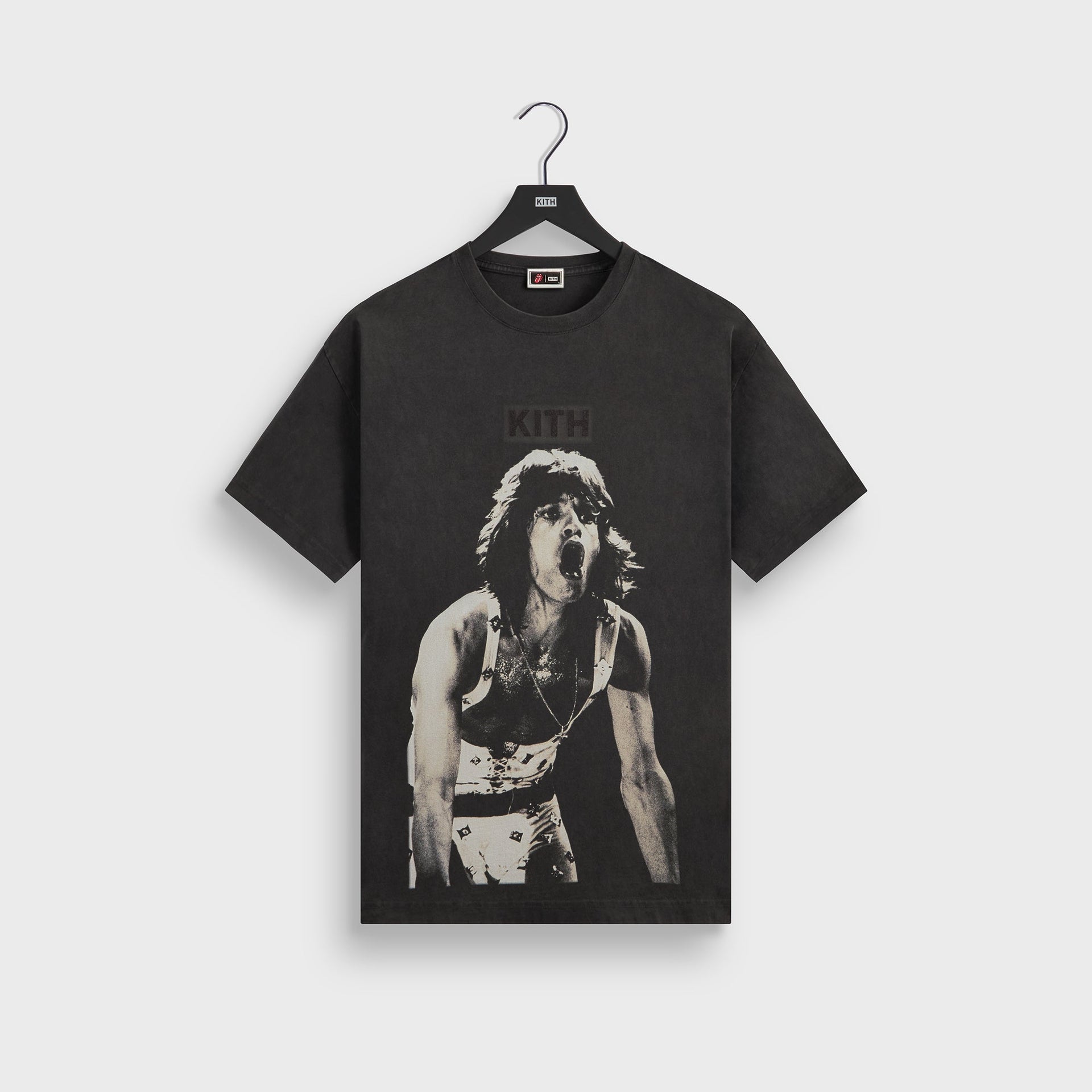 Kith for The Rolling Stones Mick Jagger Concert Photo Vintage Tee - Black - PH