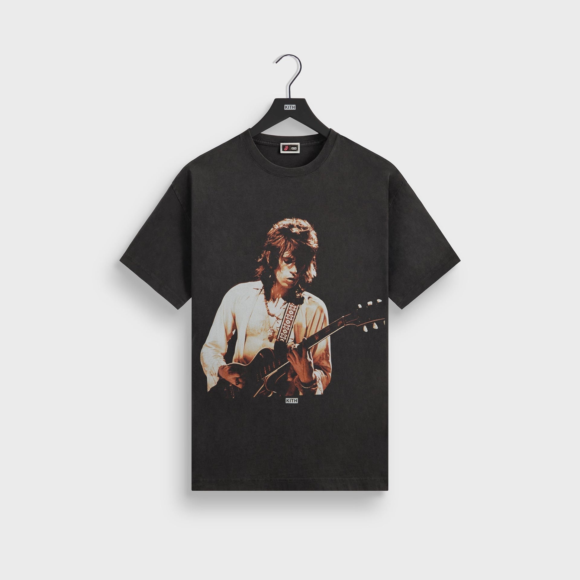 Kith for The Rolling Stones Keith Richards Concert Photo Vintage Tee - Black - PH