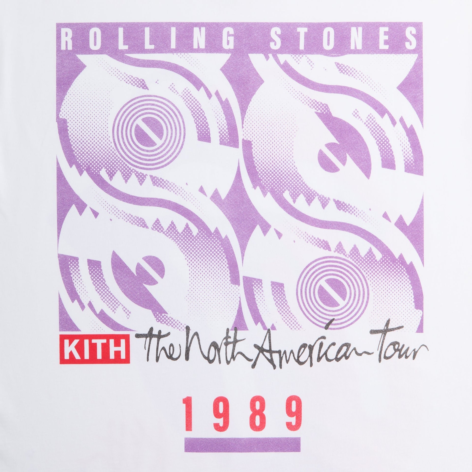 Kith for The Rolling Stones 1989 Tongue Vintage Tee - White - PH