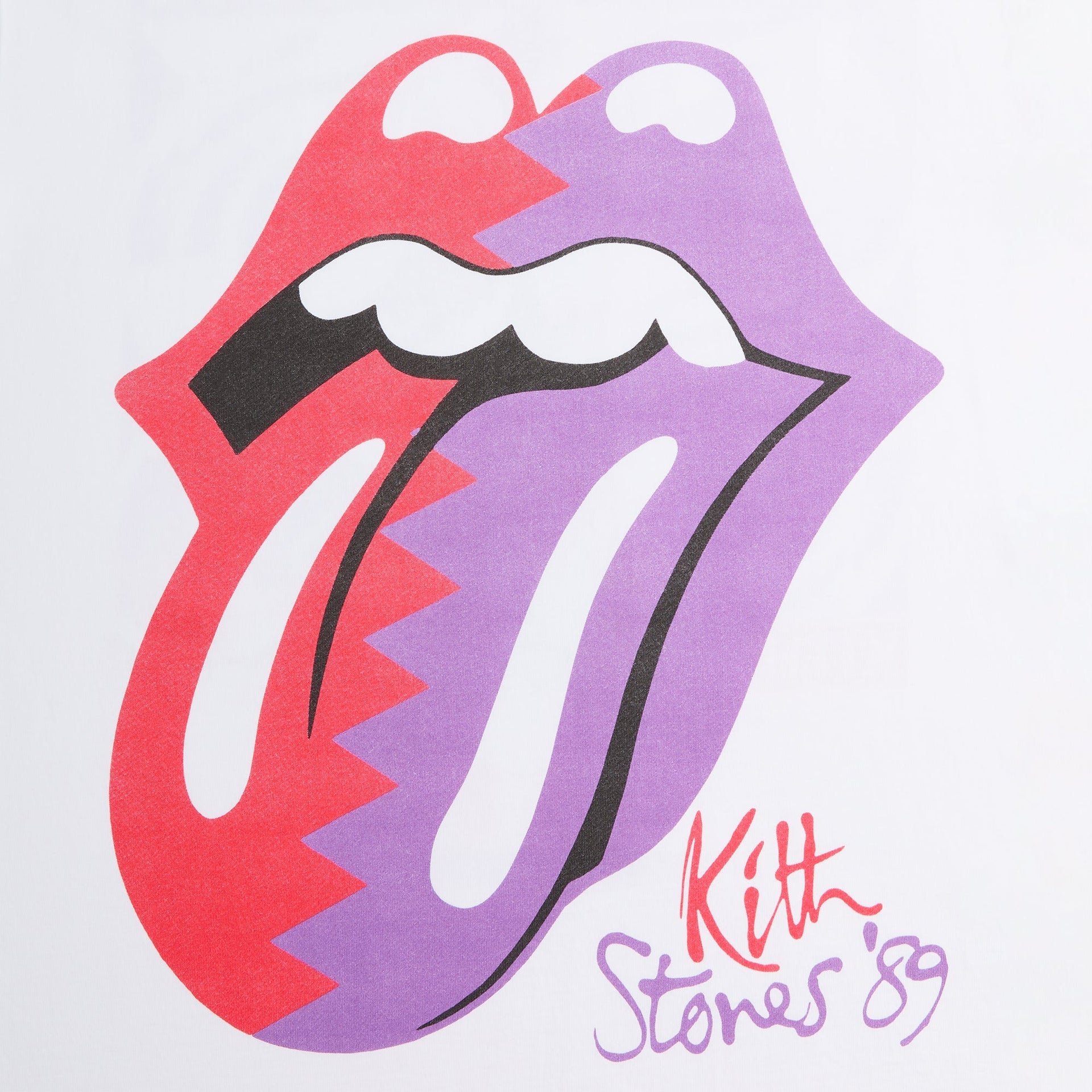 Kith for The Rolling Stones 1989 Tongue Vintage Tee - White - PH