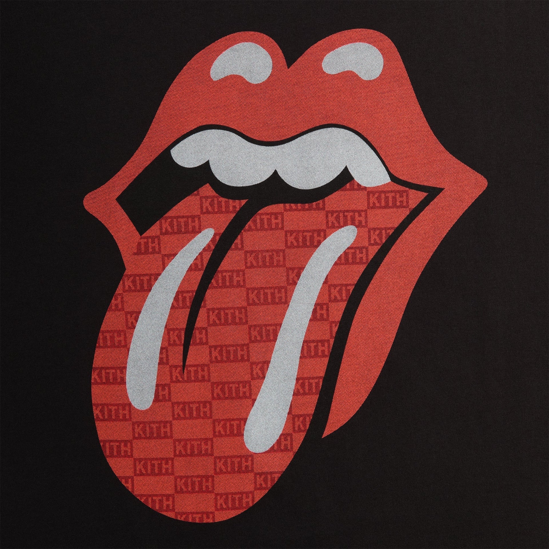 Kith for The Rolling Stones Monogram Tongue Tee - Black - PH