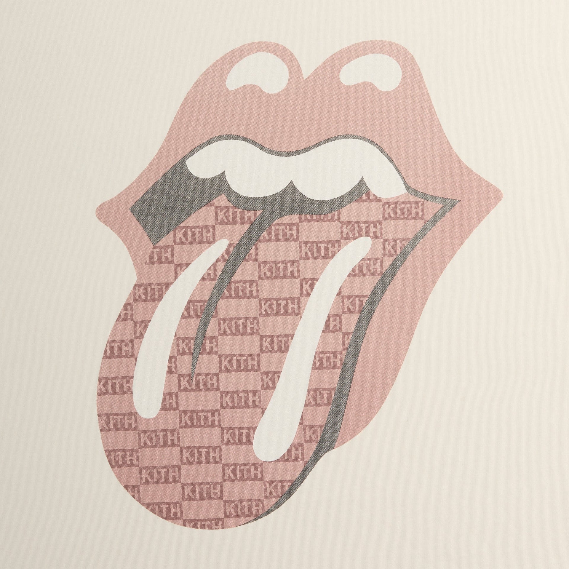 Kith for The Rolling Stones Monogram Tongue Tee - Sandrift - PH