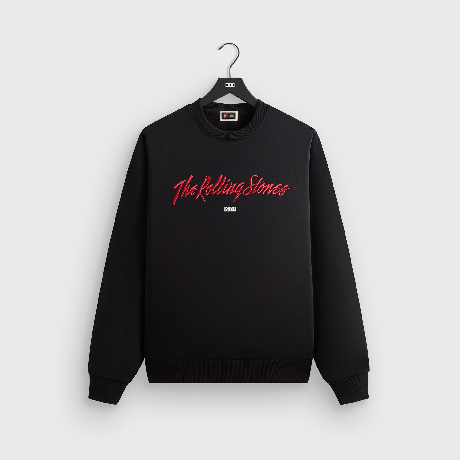 Kith for The Rolling Stones Monogram Tongue Nelson Crew - Black - PH