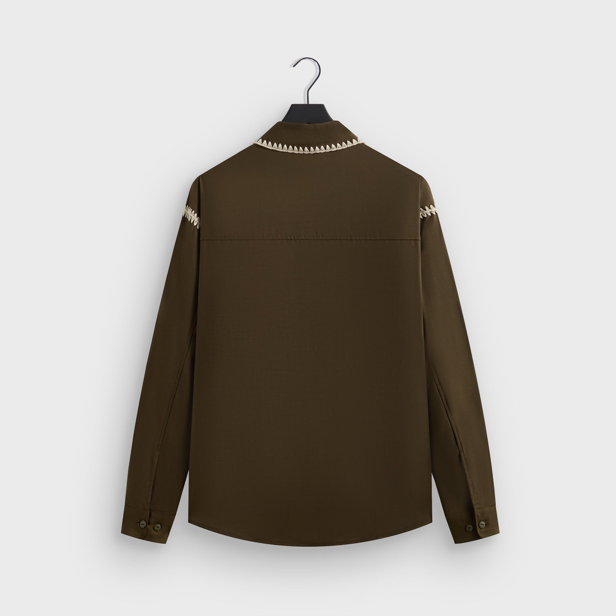 Kith Crochet Detail Apollo Shirt - Moss