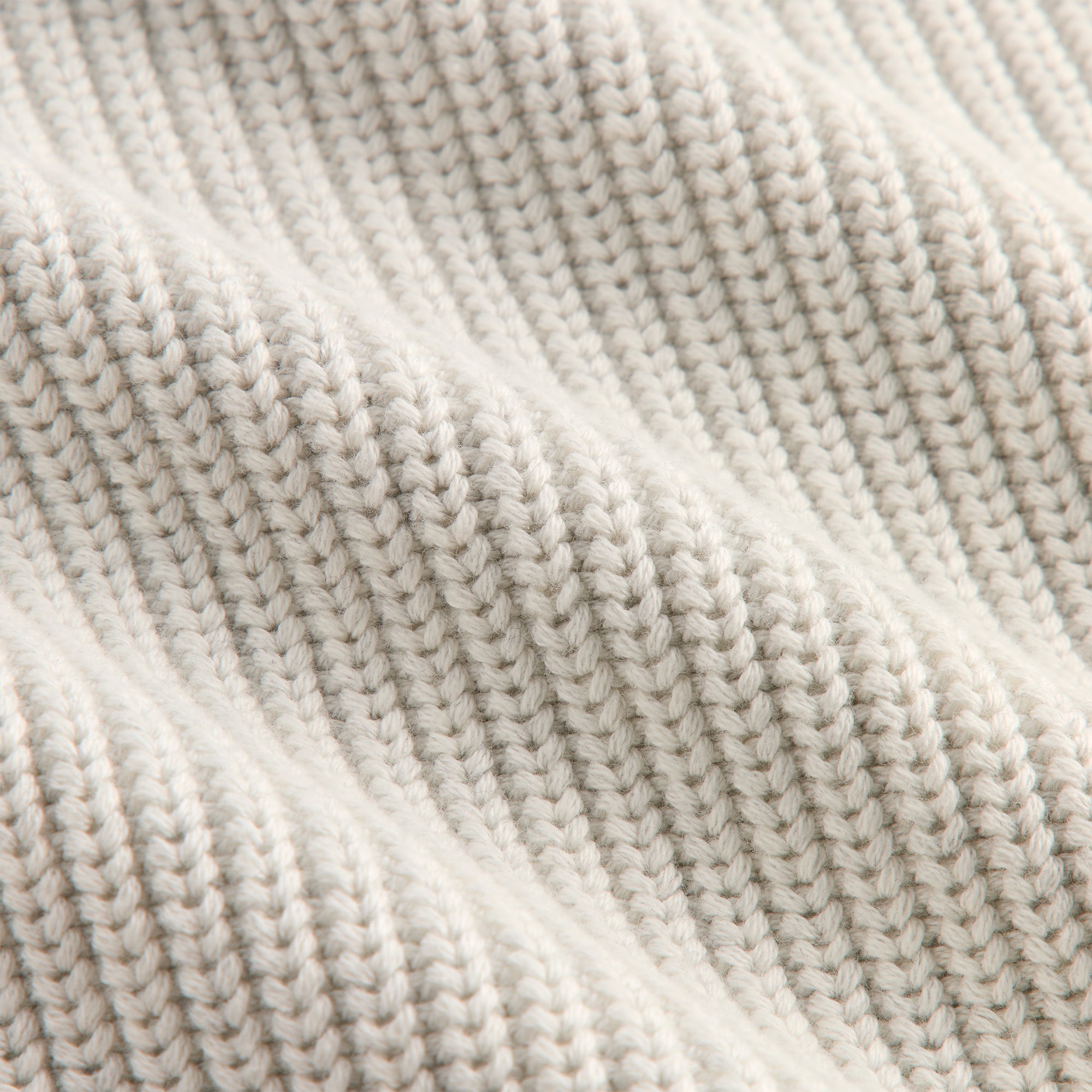 Kith Full Zip Miles Knit Hoodie - Light Heather Grey