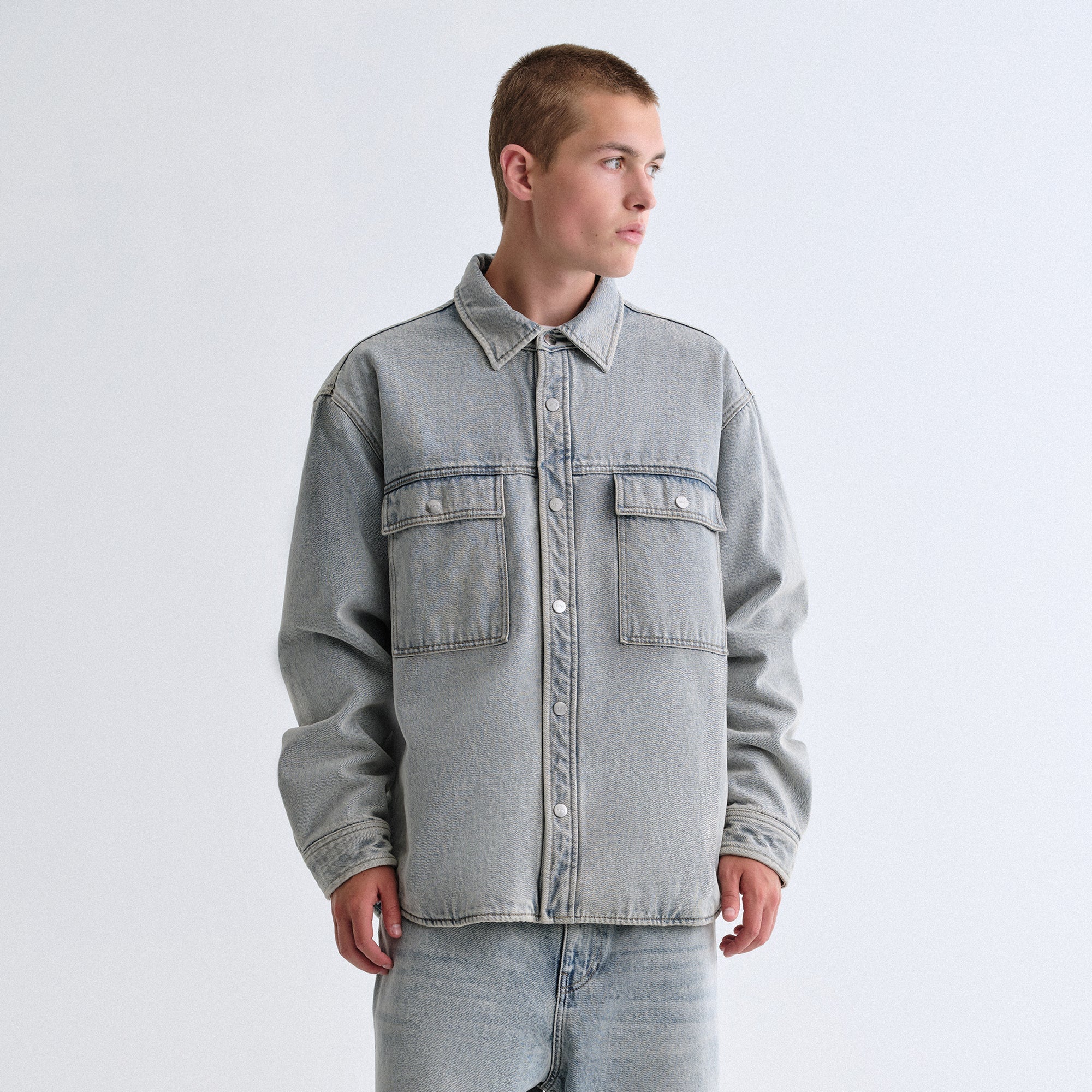 KITH シャツジャケット　サイズL Kith Denim Apollo Shirt Jacket - Cameron Wash