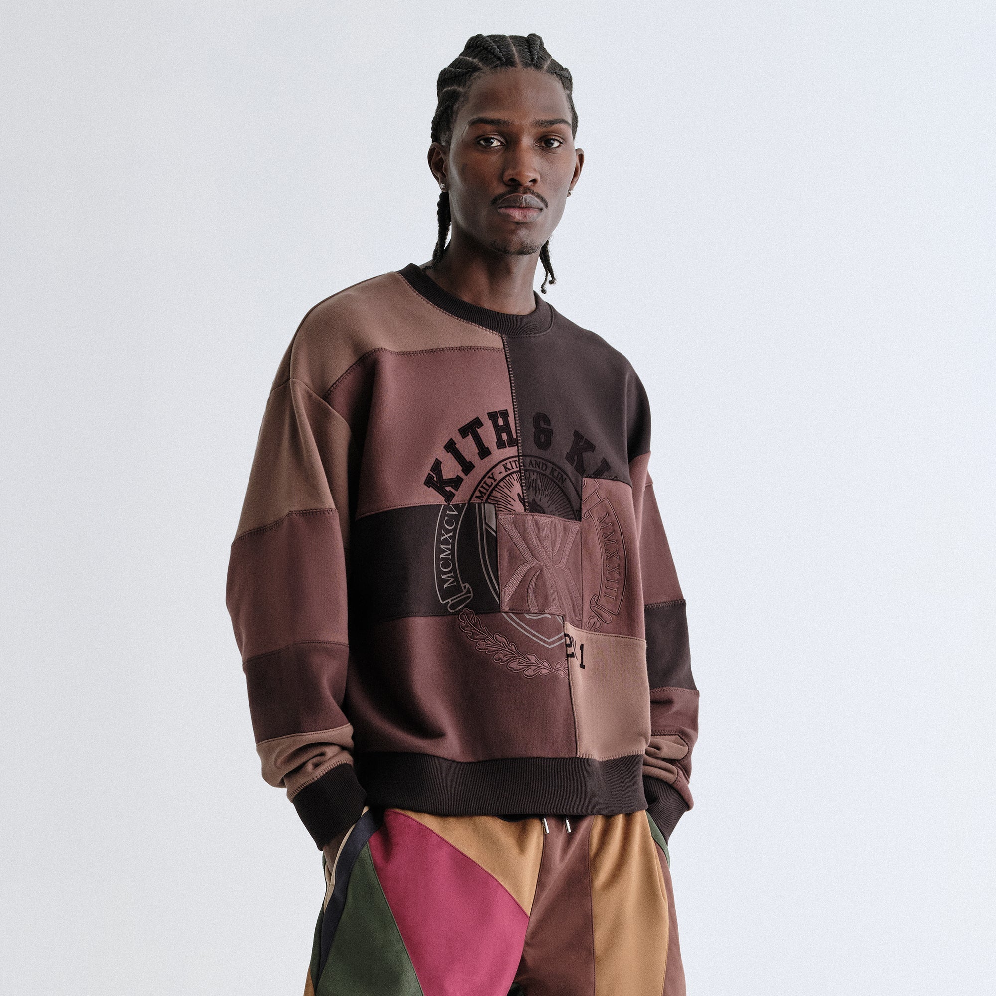 Kith Patchwork Fleece Nelson Crewneck - Studio