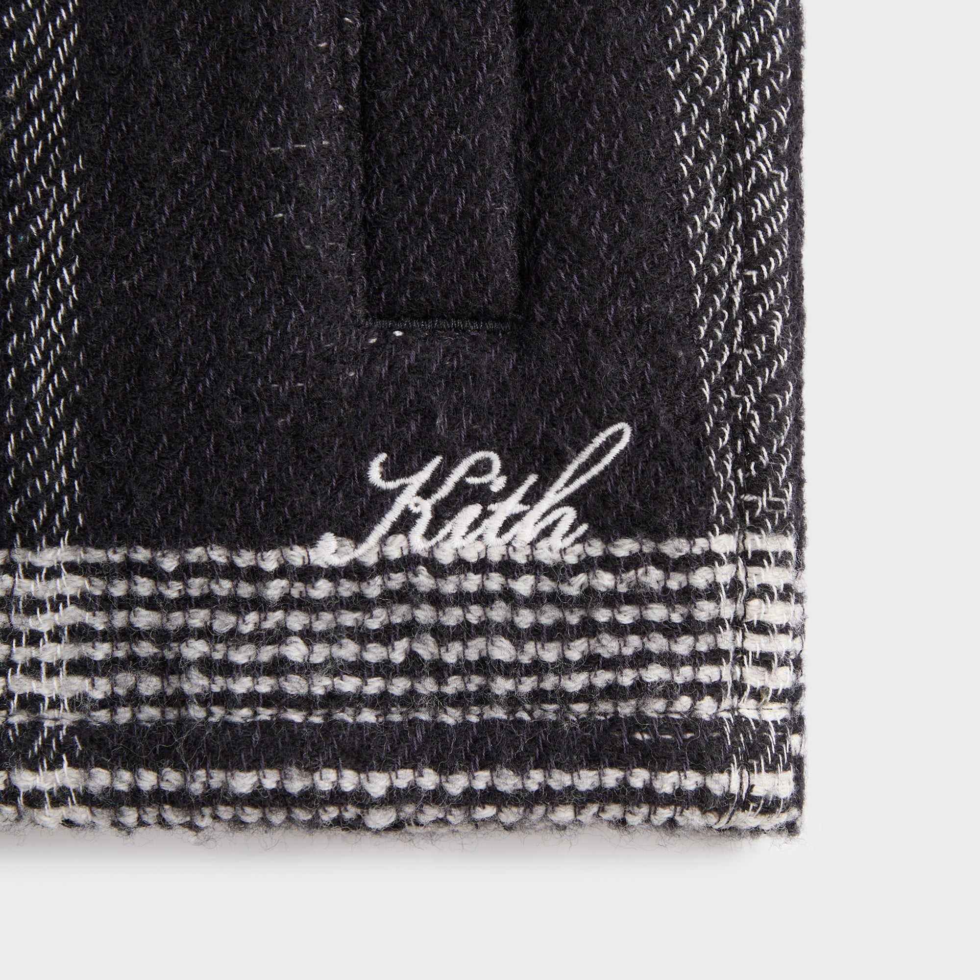 【新品未使用】KithTexturedPlaidIsaiahButtondown Kith Textured Plaid Isaiah Buttondown - Black