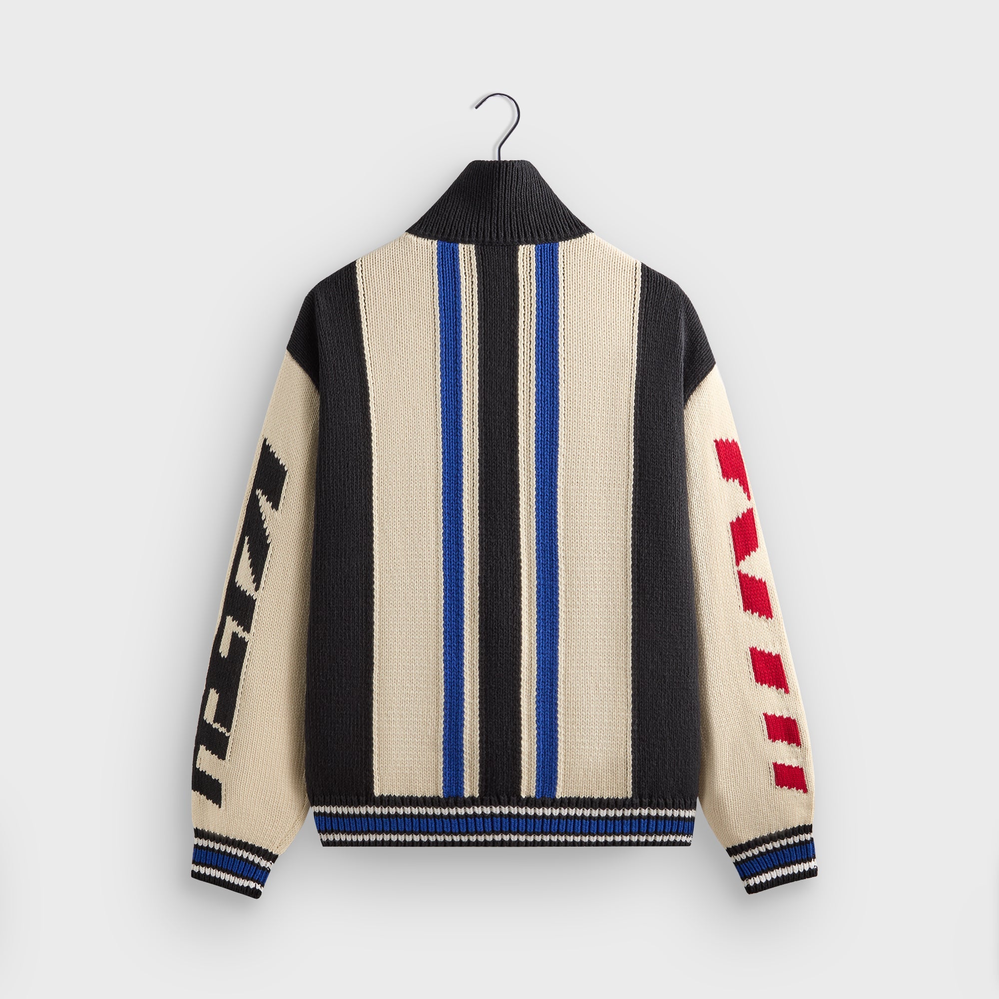 ジャケット・アウター Kith& Raiders Wyona Full Zip Sweater Kith Wyona Full Zip Varsity Sweater - Black | Parallel