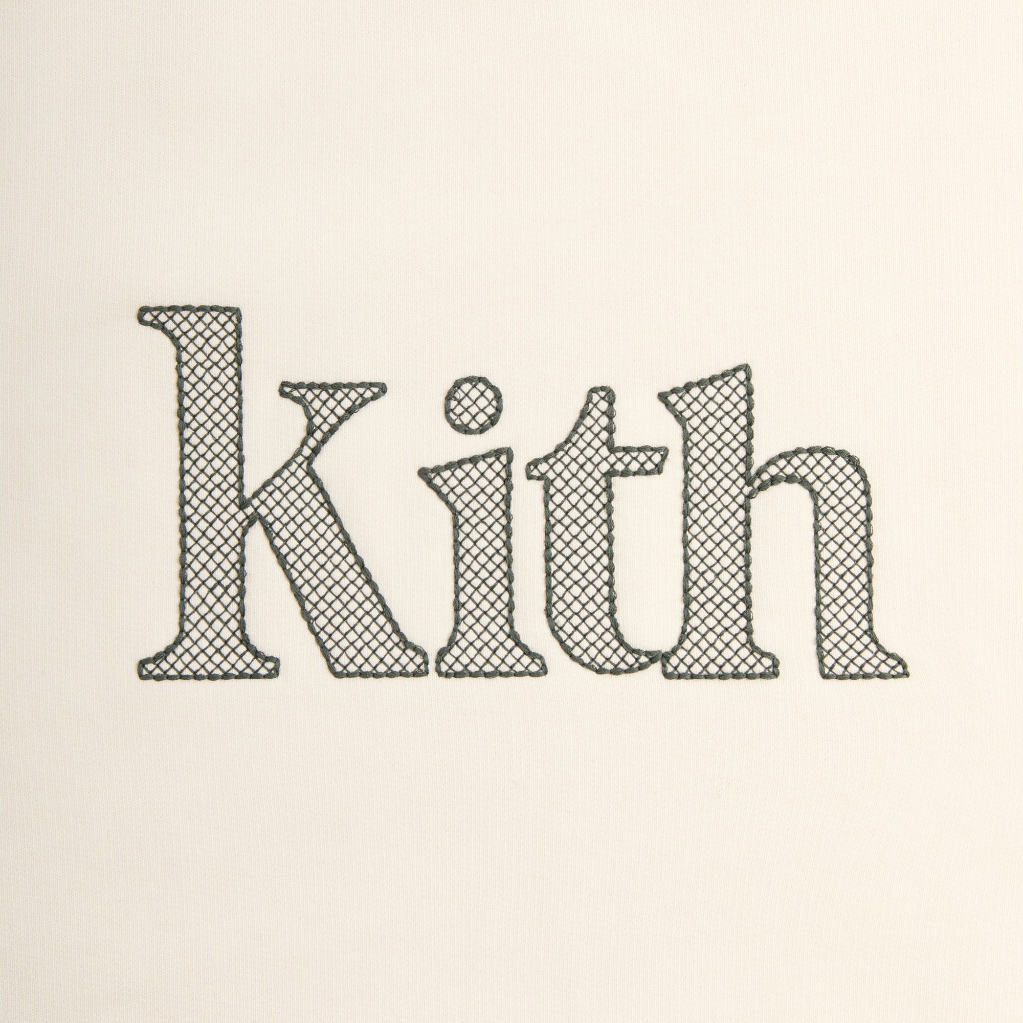 ■KITH■Kith Serif アップリケ ネルソン クルーネック 関税込【KITH】Serif Applique Nelson Crewneck (KITH NYC
